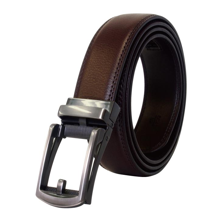 牛革ラチェット式ベルト 3本組 黒＋茶＋クロコ型押し黒｜ファミリー