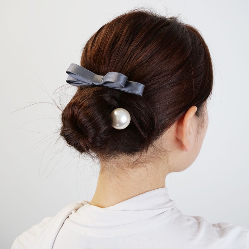 パール スパイラル スクリューピンM (クリーム/ゴールド) | フランス