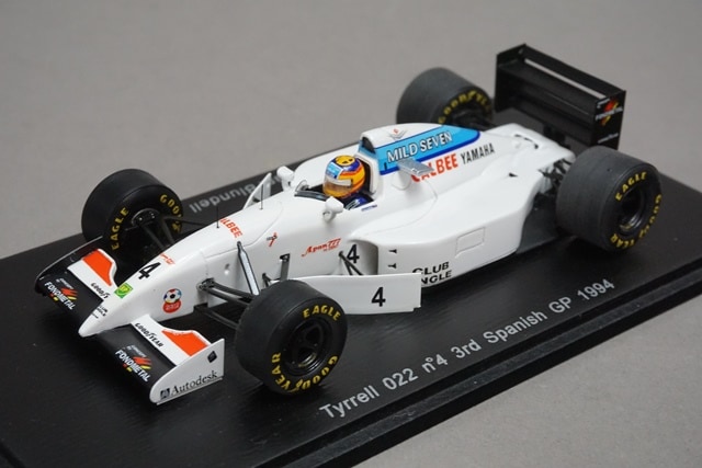 1/43 スパーク S1597 ティレル 022 スペインGP 3rd 1994 #4, Boost