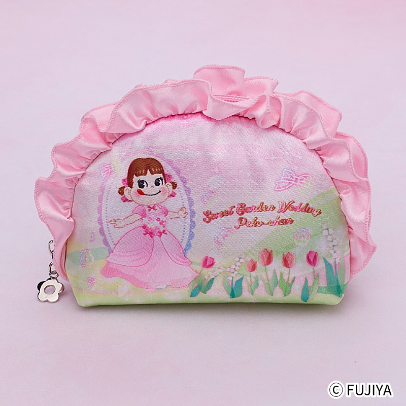 スウィートガーデンウェディングペコちゃん フリルポーチの通販