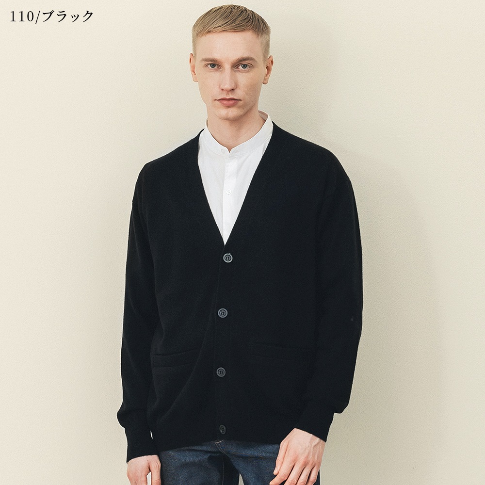 カシミヤ100％ Vネックカーディガン | Item,Knit | FUKAKINET