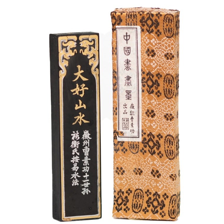 唐墨 大好山水 1/4 | 墨,固形墨 | 鵞毛堂（がもうどう）