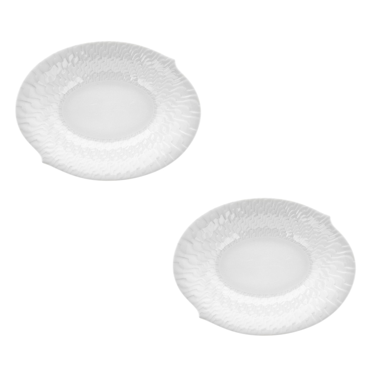 マイセン 波の戯れ ホワイト ペアディッシュ 000000/29284/2P | 波の