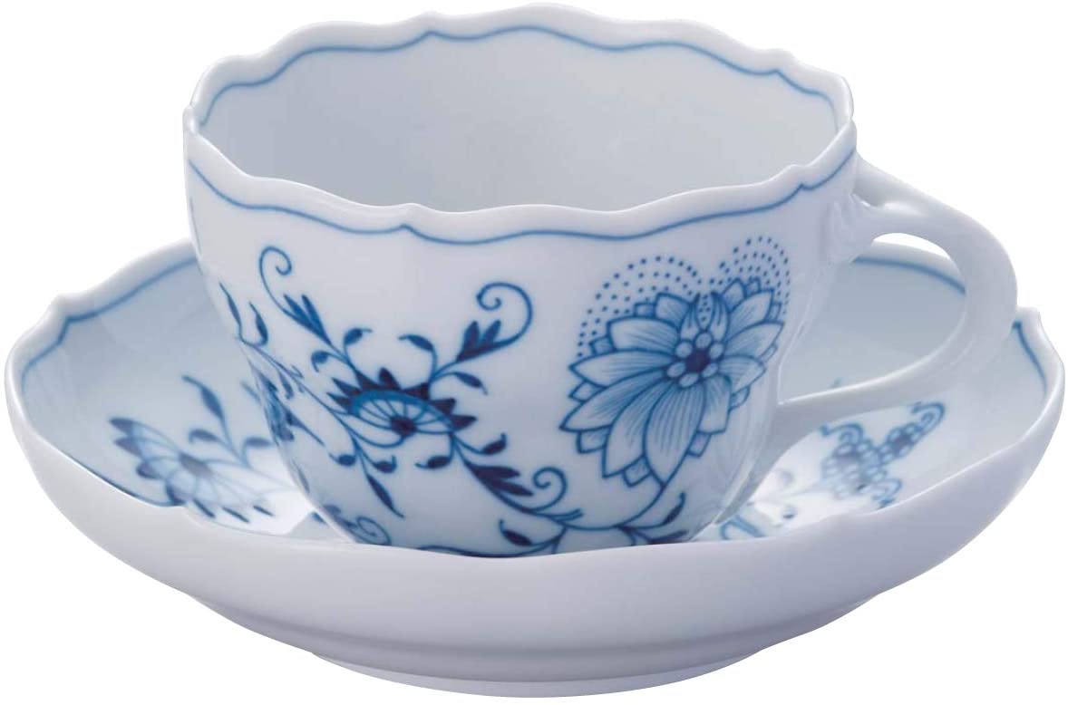 マイセン ブルーオニオン ティー/コーヒー兼用カップ＆ソーサー 800101