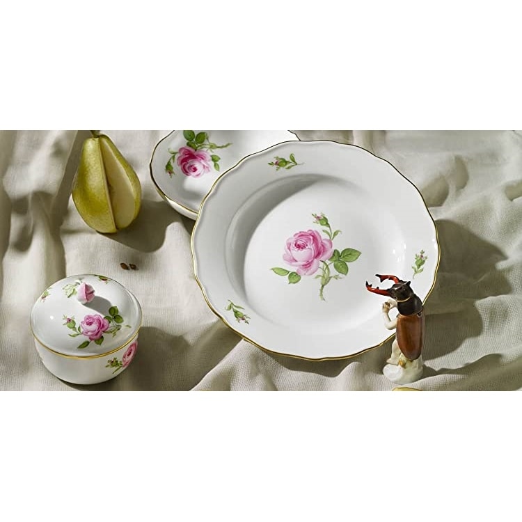 マイセン マイセンのバラ（ピンク） プレート25cm 020110/00475