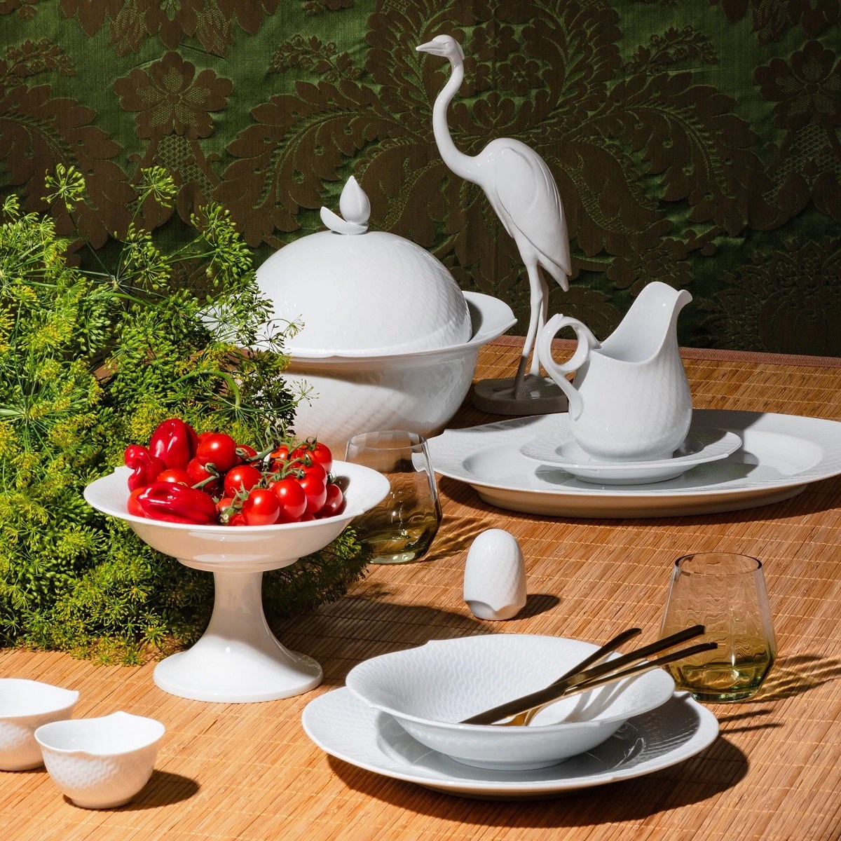 マイセン 波の戯れ ホワイト ペアサラダボウル 000000/29411/2P | 波の