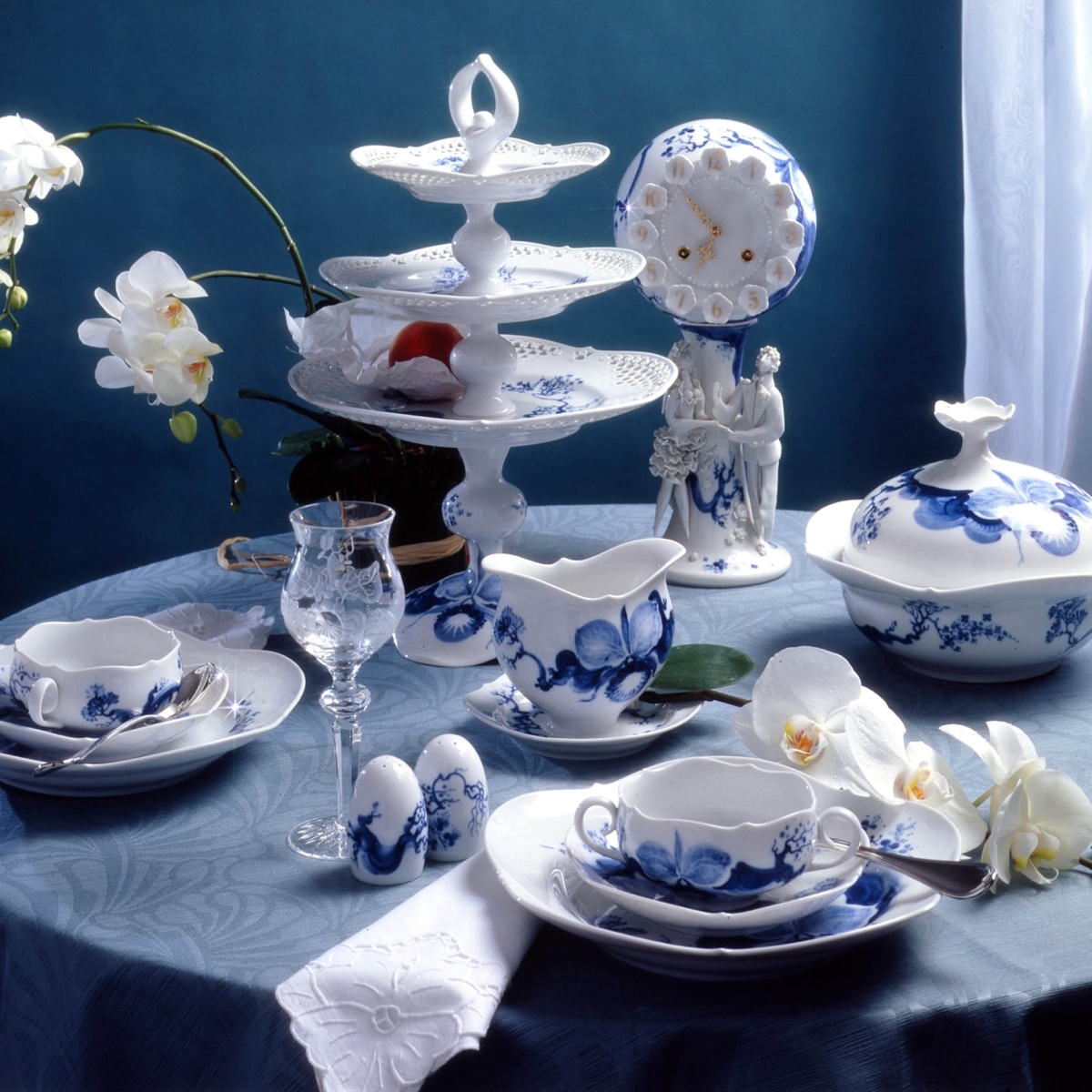 マイセン ブルーオーキッド ケーキプレート 824001/23501 | ブルー