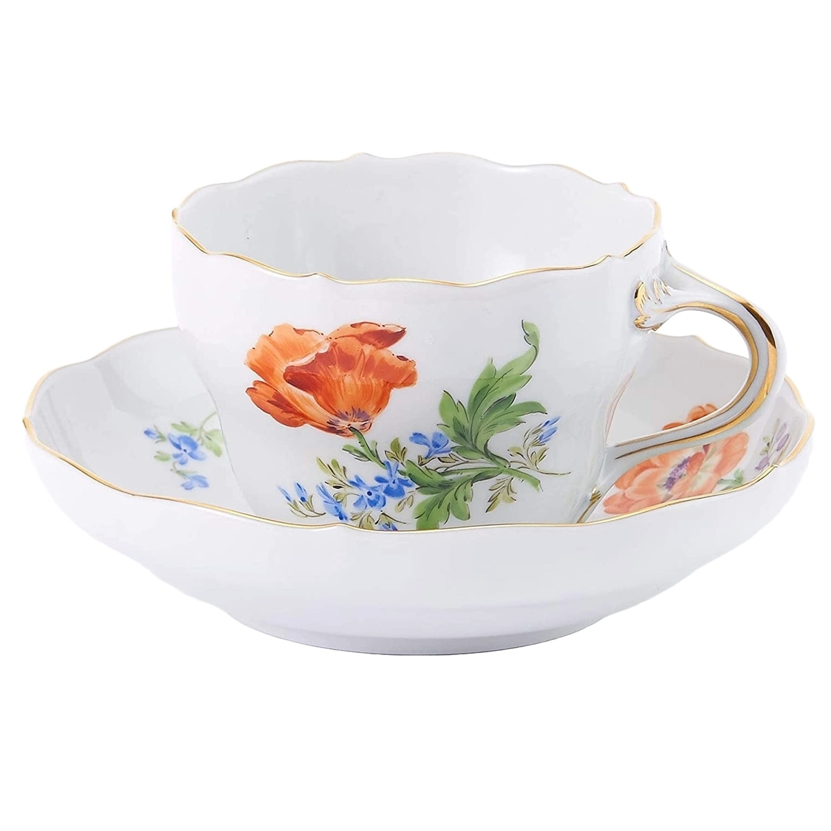 マイセン ヒナゲシ ティー/コーヒー兼用カップ＆ソーサー 04C010/00582