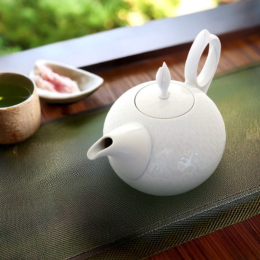 マイセン 波の戯れ ホワイト ティーポット 000000/29727 | 波の戯れ