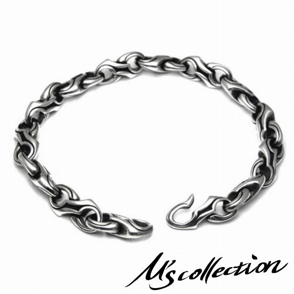 M's collection エムズコレクション 細め イブシライン ブレスレット