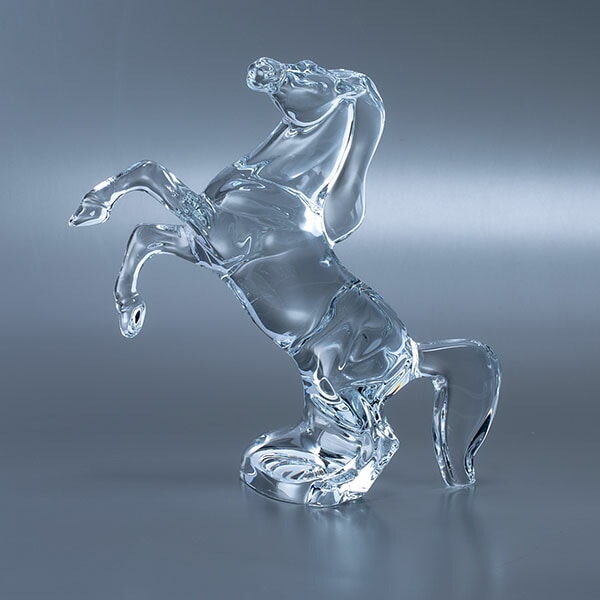 バカラ Baccarat フィギュア 置物 いななく馬 オブジェ 2102328 クリア