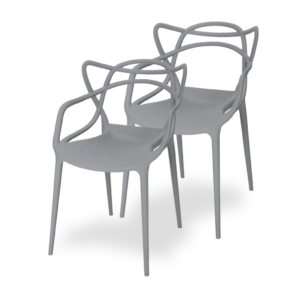 カルテル 椅子 マスターズ 2脚セット 84 × 57 × 47cm ダイニング