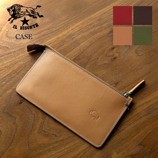 在庫限り イルビゾンテ Il Bisonte ポーチ メンズ レディース レザー