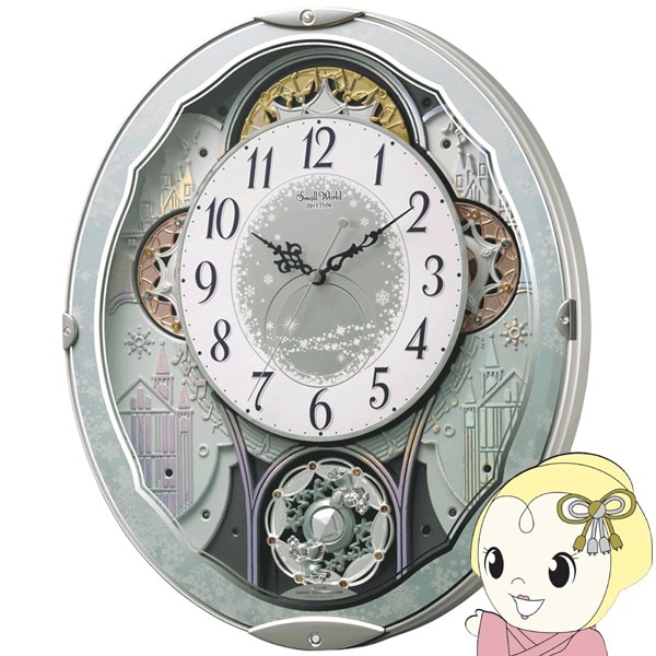 送料無料(沖縄・北海道・離島除く)□掛け時計 電波掛け時計 からくり