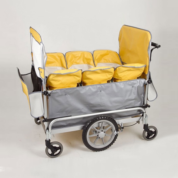 送料込み‼︎避難車 4〜6人乗り 幼稚園 施設向け 大型ベビーカー 保育園