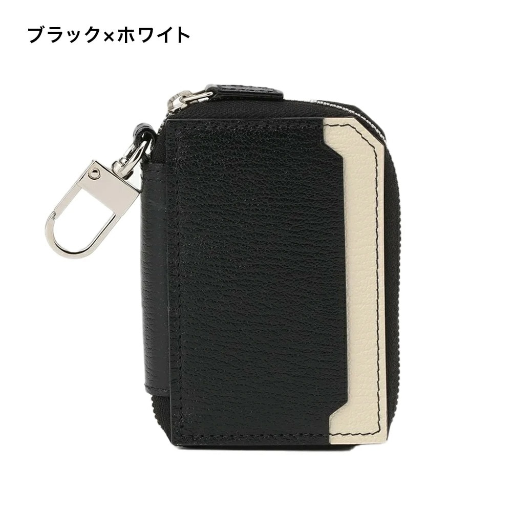 JALオリジナル] イタリア製 スマートWキーケース 鍵 カード入れ やぎ革