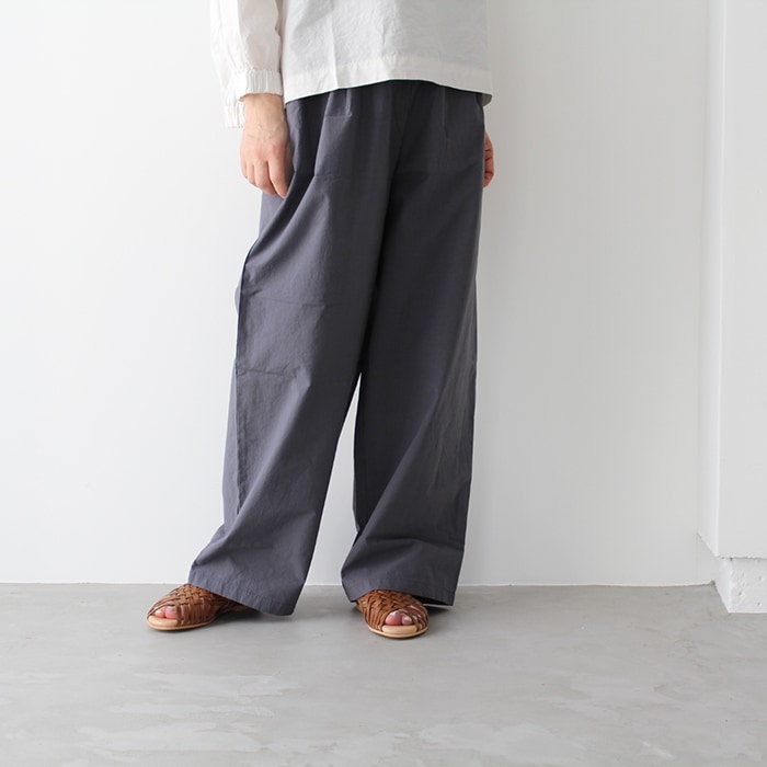 evam eva エヴァムエヴァ cotton wide pants コットンワイドパンツ