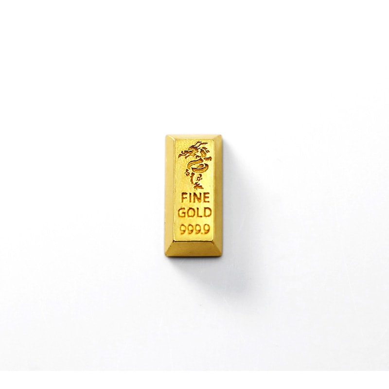 純金 K24 GOLD】 K24 純金 ミニチュア インゴット BABYGOLD 龍 M 1g