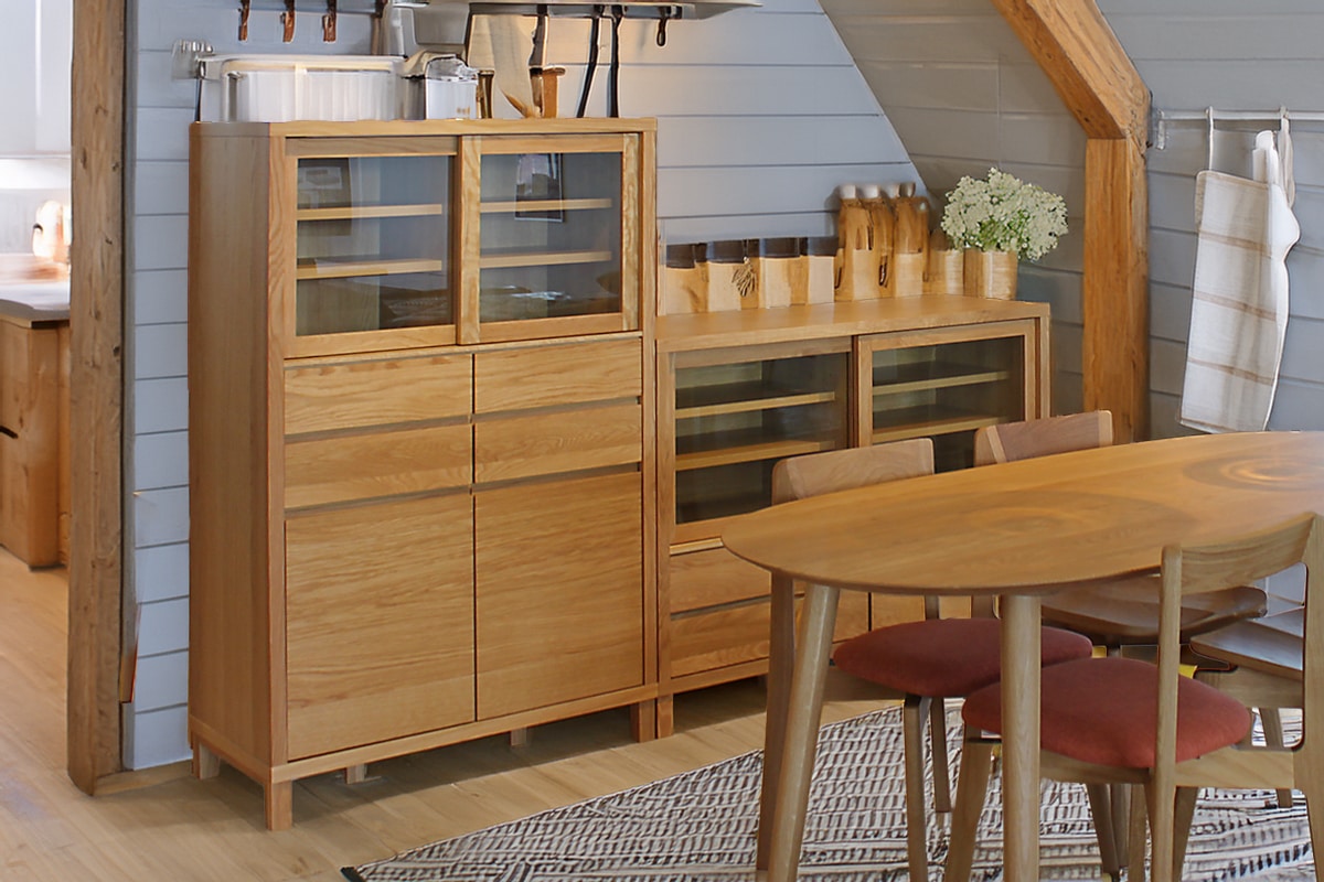 CANO 85カップボード ウォルナット