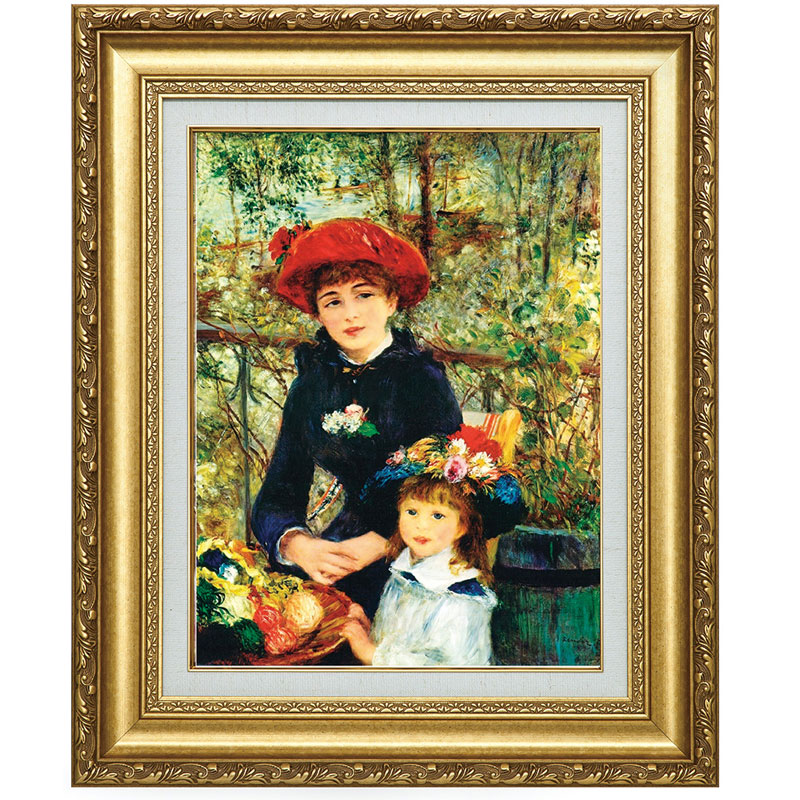 ルノワール 「テラスにて」 6号 立体複製名画 【5％ポイント還元中