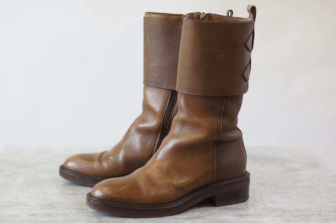 SARTORE / サルトル ロングブーツ 乗馬ブーツ ベルトストラップ ブーツ