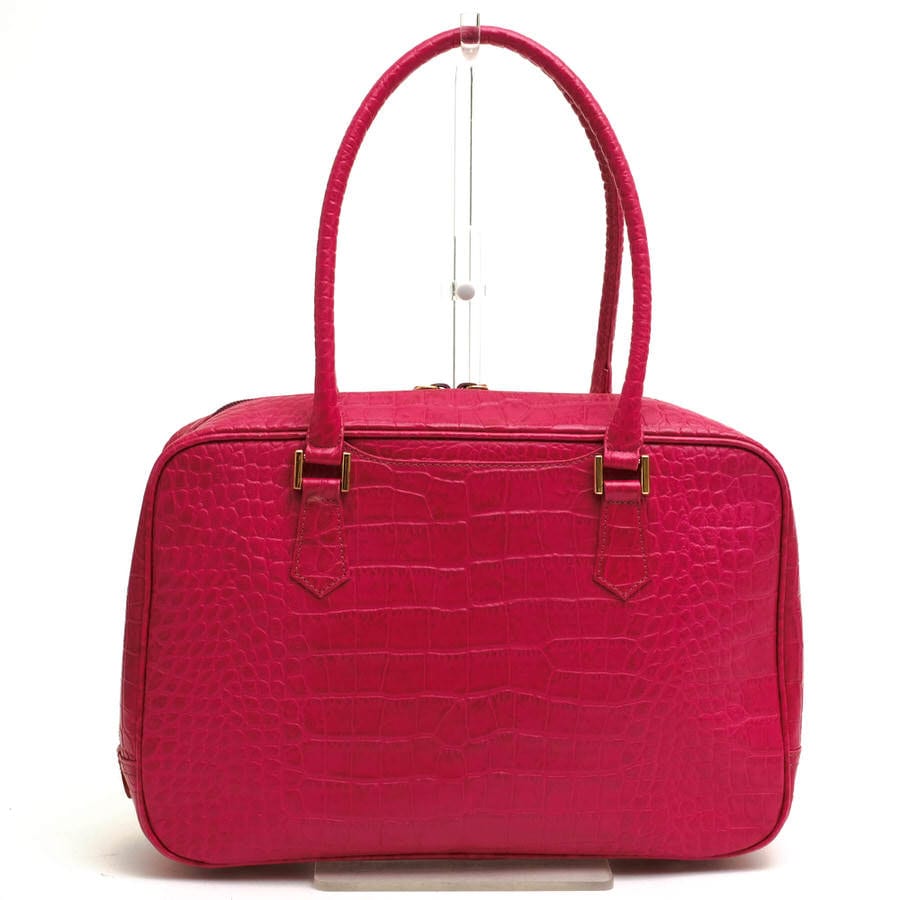 HAMANO EVY エヴィ クロコボストン / 濱野 ハマノ 牛革 クロコ型押し