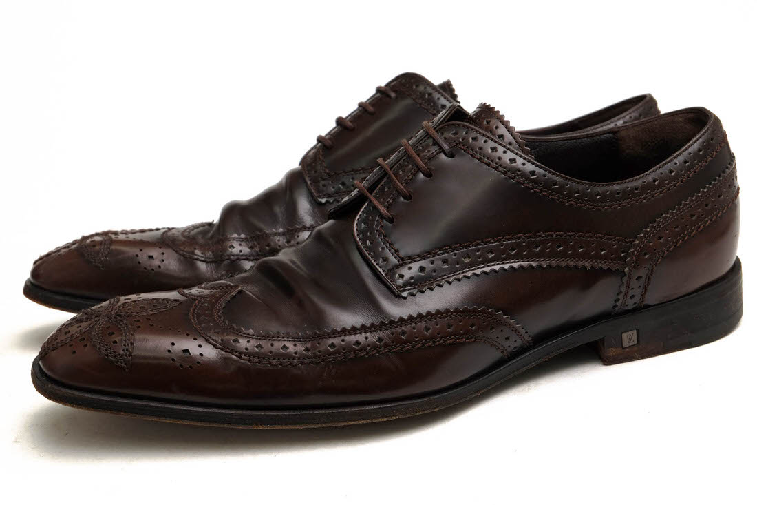 Louis Vuitton / ヴィトン アンティーク加工 牛革 カーフ レザーソール