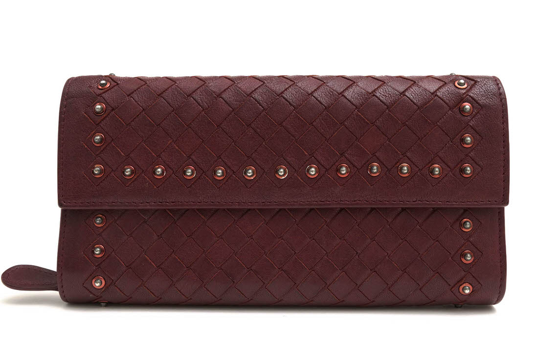 BOTTEGA VENETA / ボッテガヴェネタ フラップ式 ラムレザー 子羊革