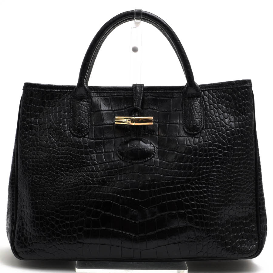 Longchamp ROSEAU CRC ロゾ クロコ / ロンシャン 牛革 カウハイド 定番
