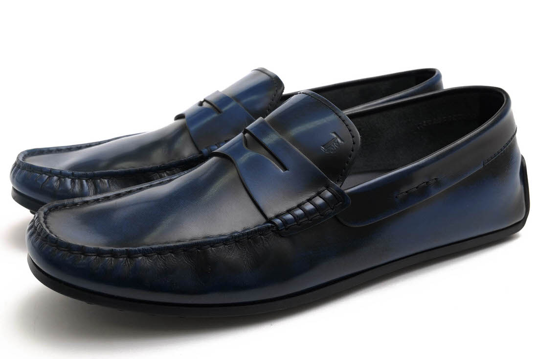 TOD'S / トッズ コインローファー型 牛革 カーフ モカシン スリッポン