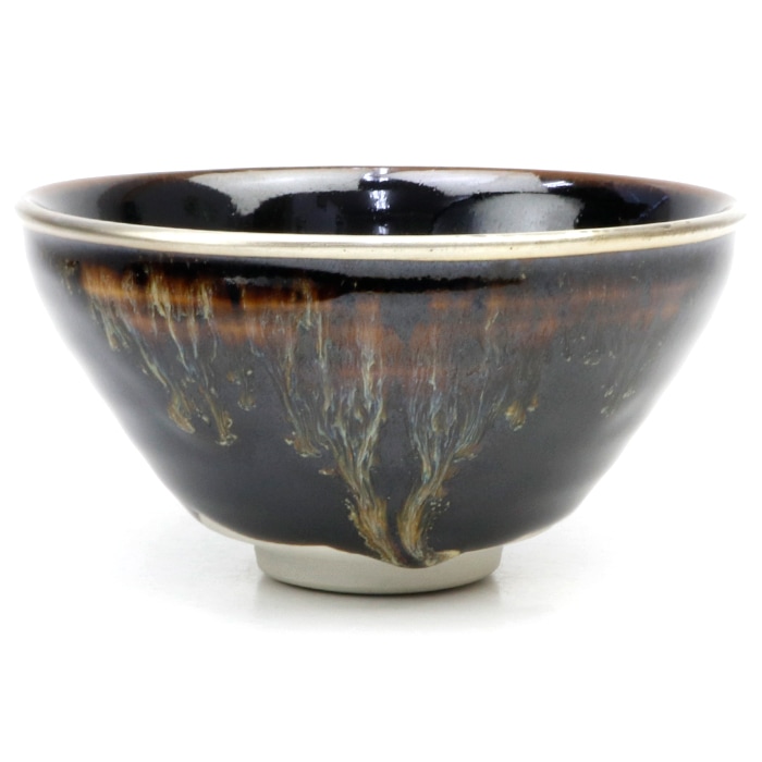 茶道具 天目茶碗】 天目茶碗 黒 覆輪風 定一作 | 天目茶碗 - CHATOWA