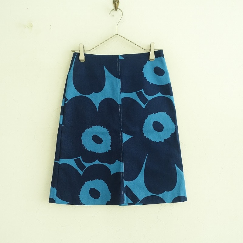 マリメッコ marimekko Unikko ウニッコAラインスカート 34 (sk1-2505