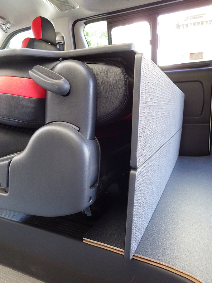 ハイエース S-GL用 セカンドシートバックボード |ベッドキット専門店-hyog-