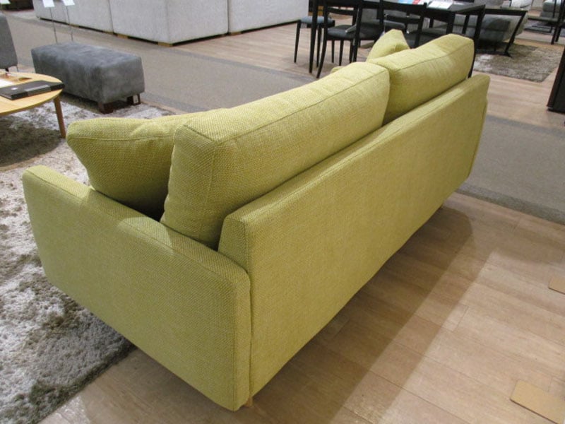 ソファ 2.5人掛け「デュオ3」幅182cm 布ライム色 /南船橋店展示品