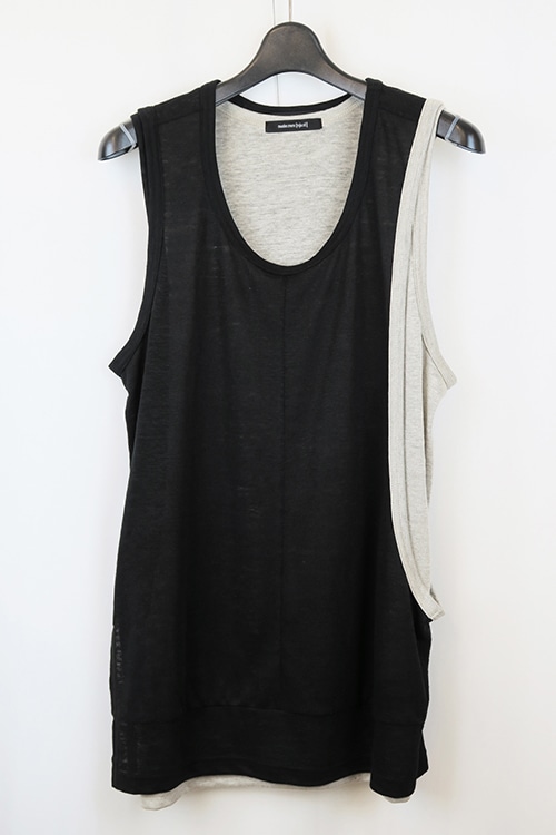 nude:mm LEYERED TANK TOP NU-1756 | nude:masahiko maruyama(ヌード