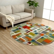 ウィルトンラグ 円形 エデン トルコ製 カラフル ｜イケヒコ公式通販