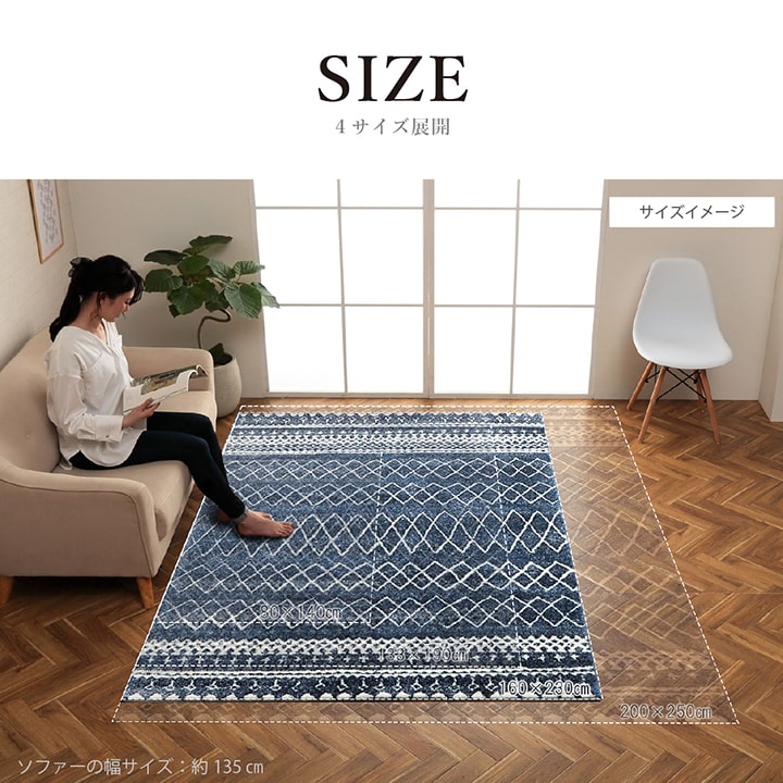 ウィルトンラグ エディア トルコ製 モノトーン カジュアル｜イケヒコ