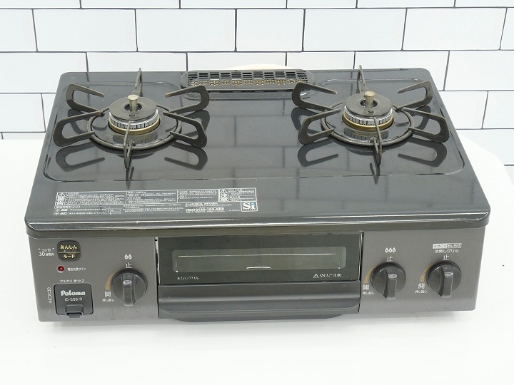 パロマ製都市ガス中古ガステーブル2024年式 IC-S39-R