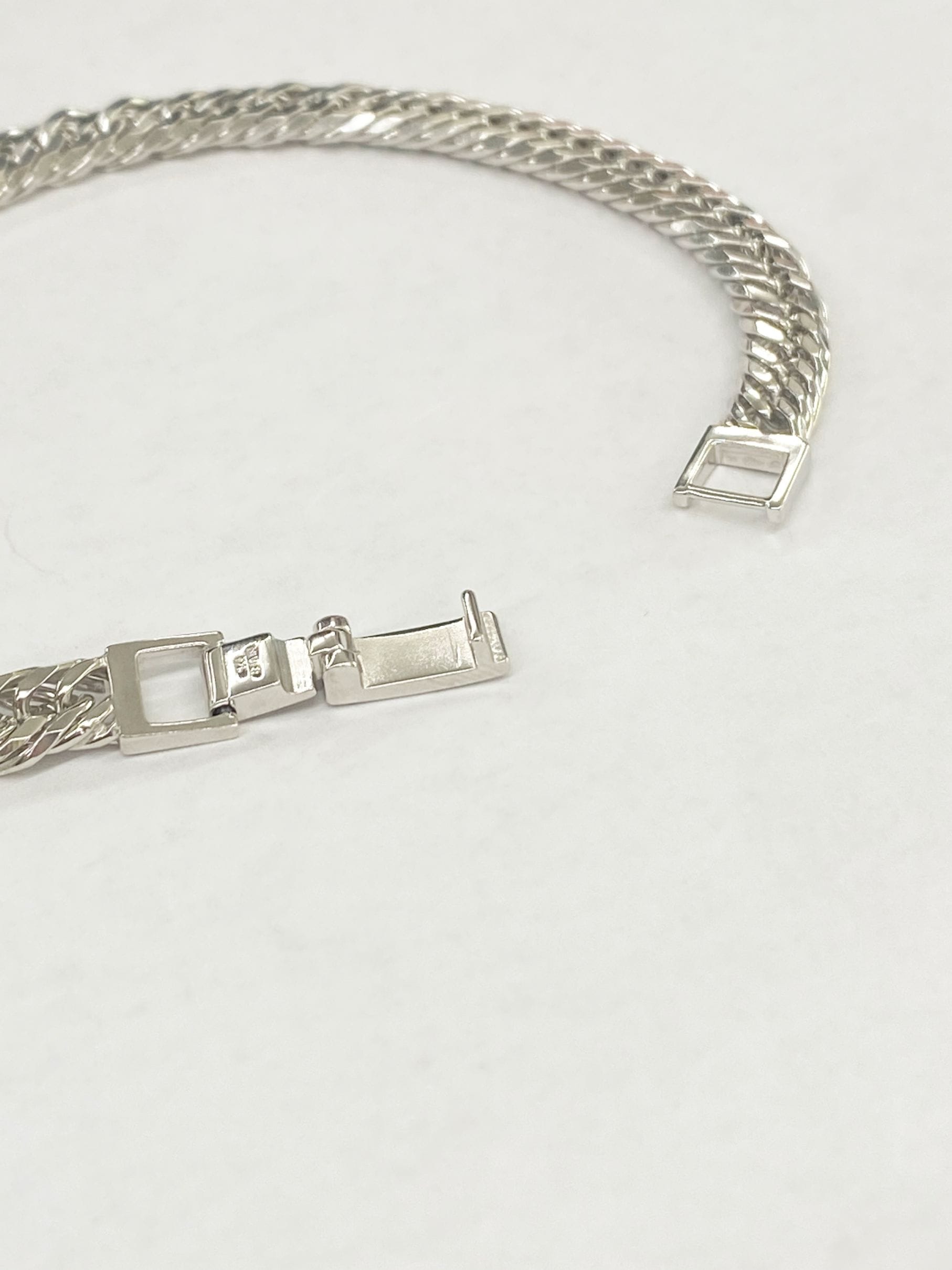 激安シルバー1.1Φ12面カットトリプル喜平ブレスレット 20cm