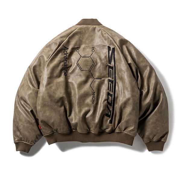 TIGHTBOOTH x SEEDA】ADRENALINE LEATHER DOWN JKT タイトブース