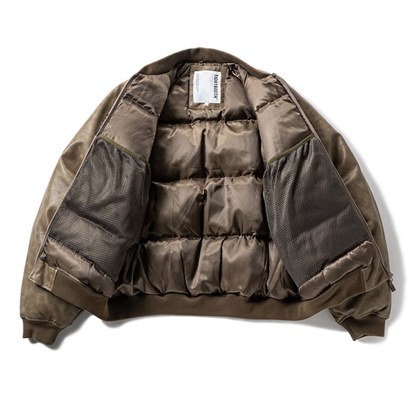 TIGHTBOOTH x SEEDA】ADRENALINE LEATHER DOWN JKT タイトブース