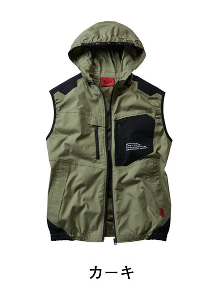 Jawin】 54110 空調服(R)ベスト（フード付）(ファン無し)[春夏]通販