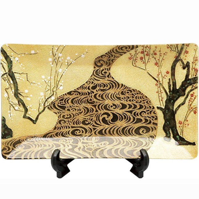 七宝焼き 飾皿 06光琳梅 | 飾皿 角形 | 伝統工芸品・和風記念品 通販