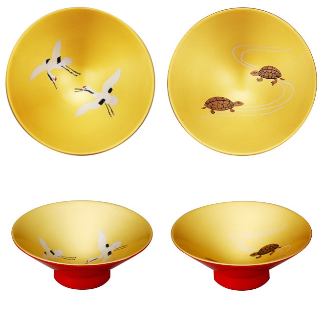 最高級京漆器 三上揚光堂 松竹梅蒔絵 花月台 三つ組盃揃 共箱 2026年