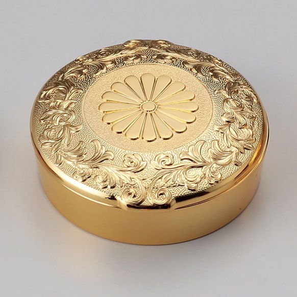 高岡銅器 叙勲記念品 朱肉入 中 | 叙勲記念品 | 伝統工芸品・和風記念