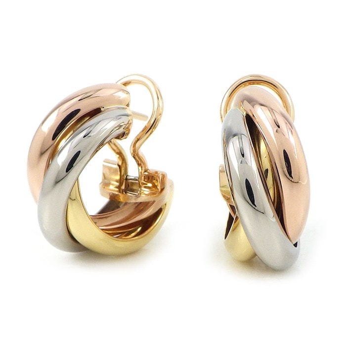 カルティエ Cartier クリップ フープ ピアス トリニティ スリーカラー
