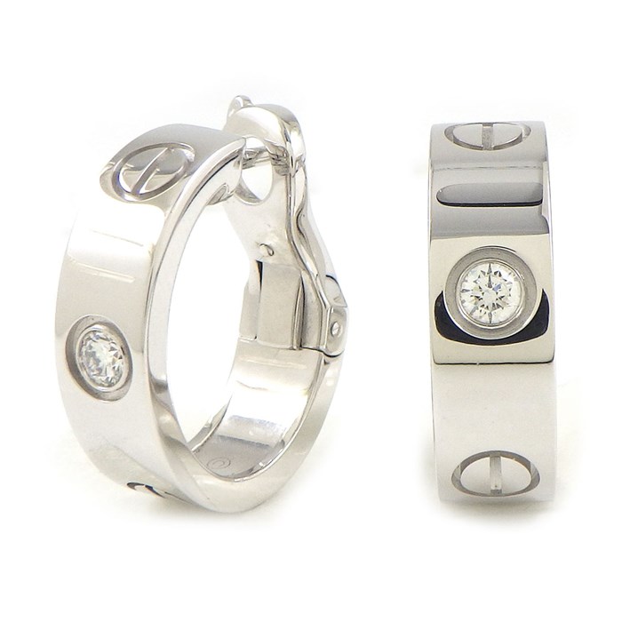 Cartier ラブフープ ピアス K18 Au750/URL786 Cartier ラブフープ