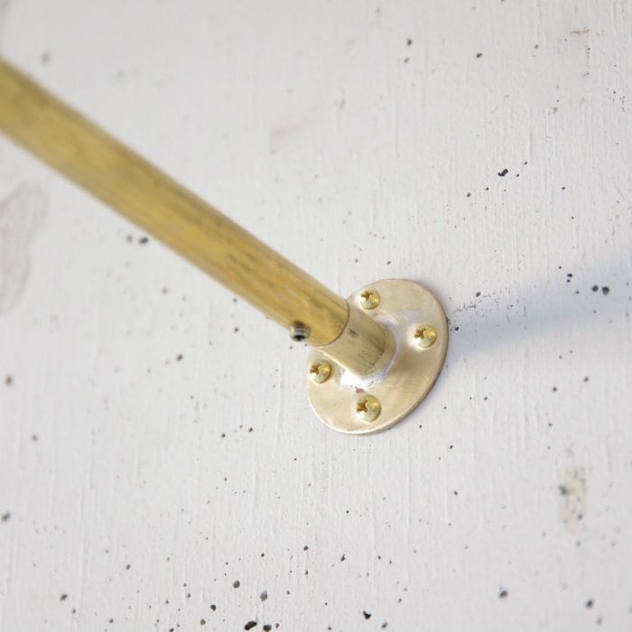 真鍮 L字型天吊りハンガーバー | 金物,ハンガーバー(ランドリー