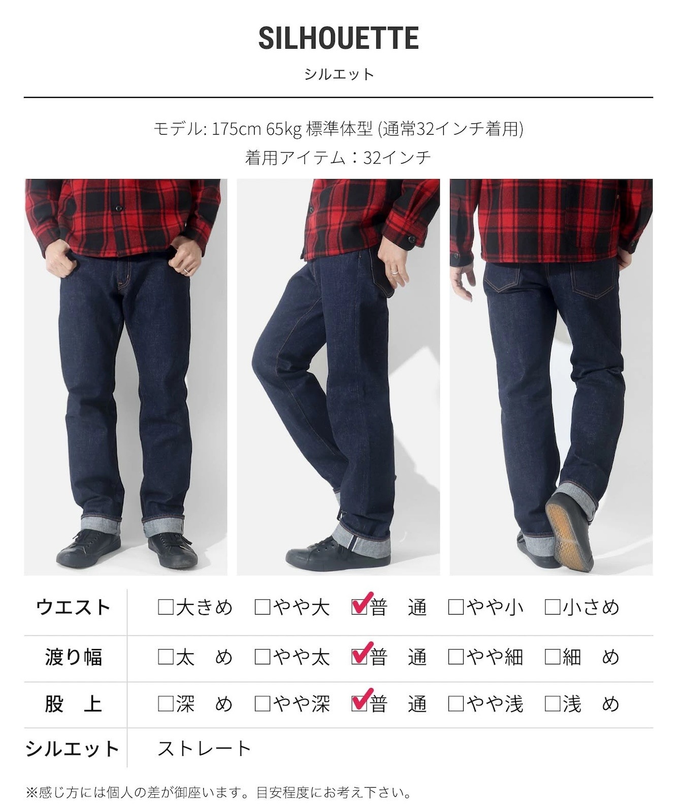 15oz Selvedge Straight Zip Fly Denim / 15ozセルビッチ ストレート