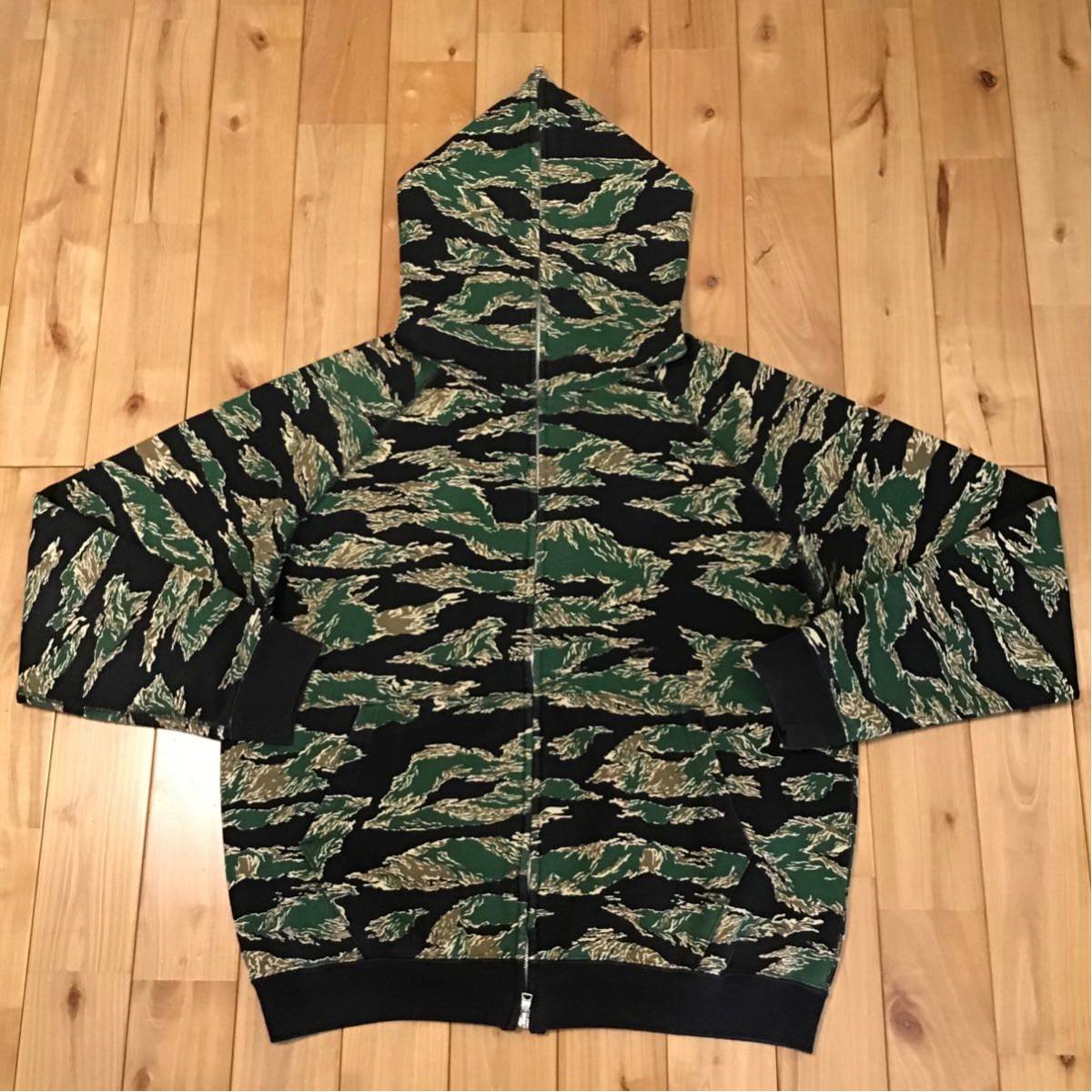tiger camo フルジップ パーカー Mサイズ BAPE full zip hoodie a